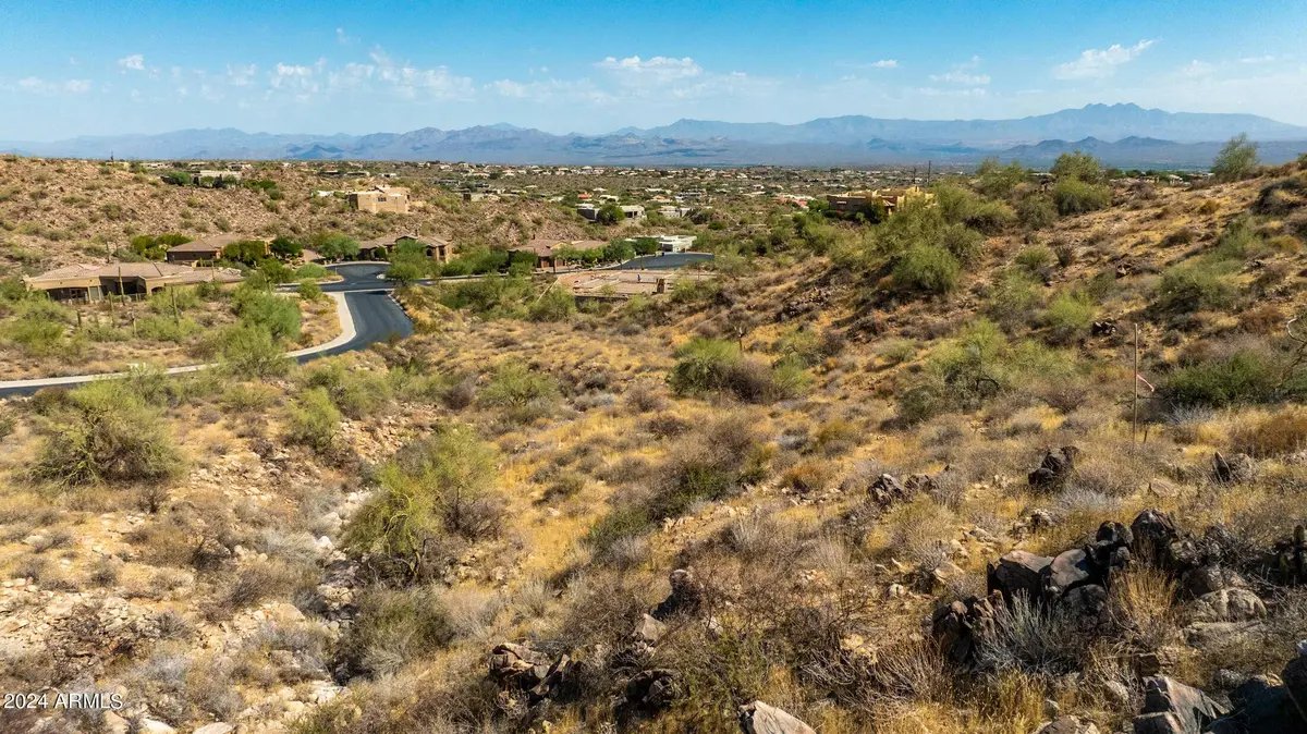 The outlook from the parcel across the valley to distant mountains